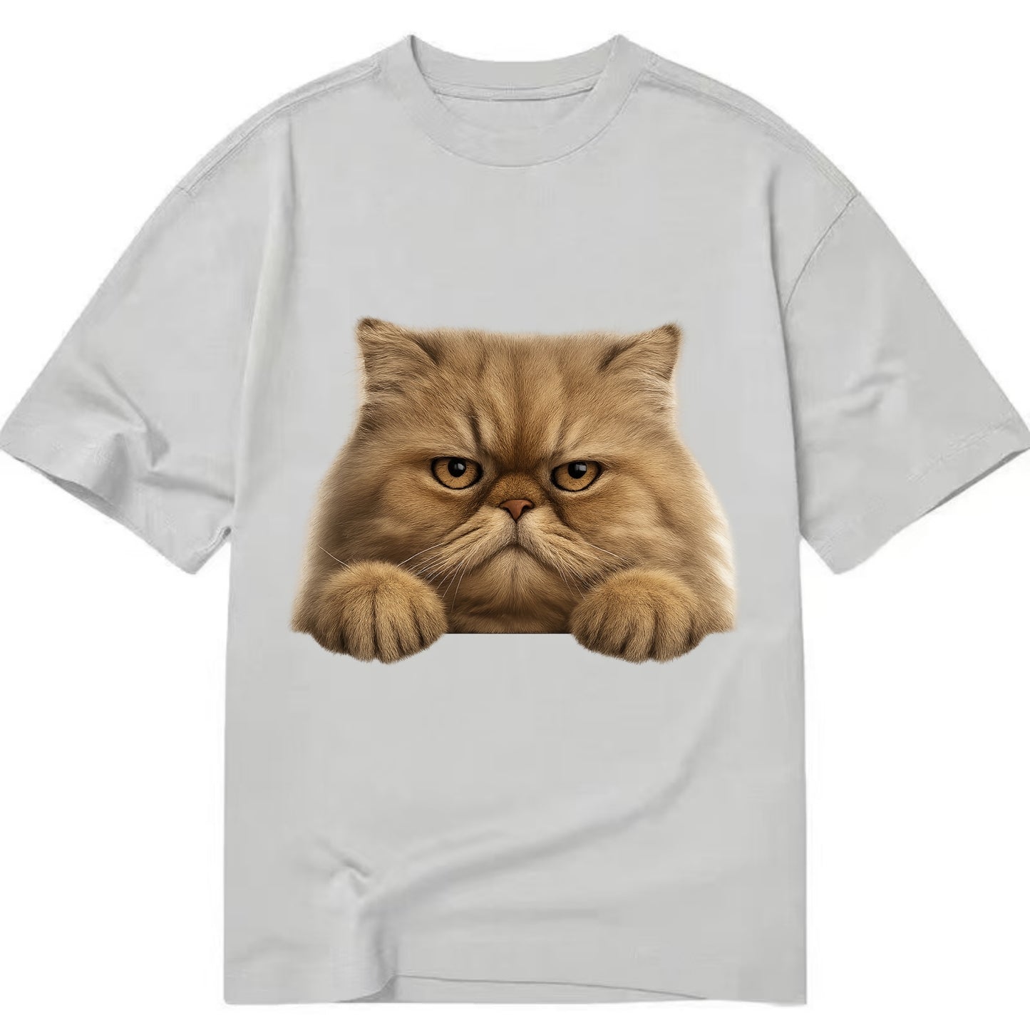 Persian Cat  - Classic T-shirt - Grey