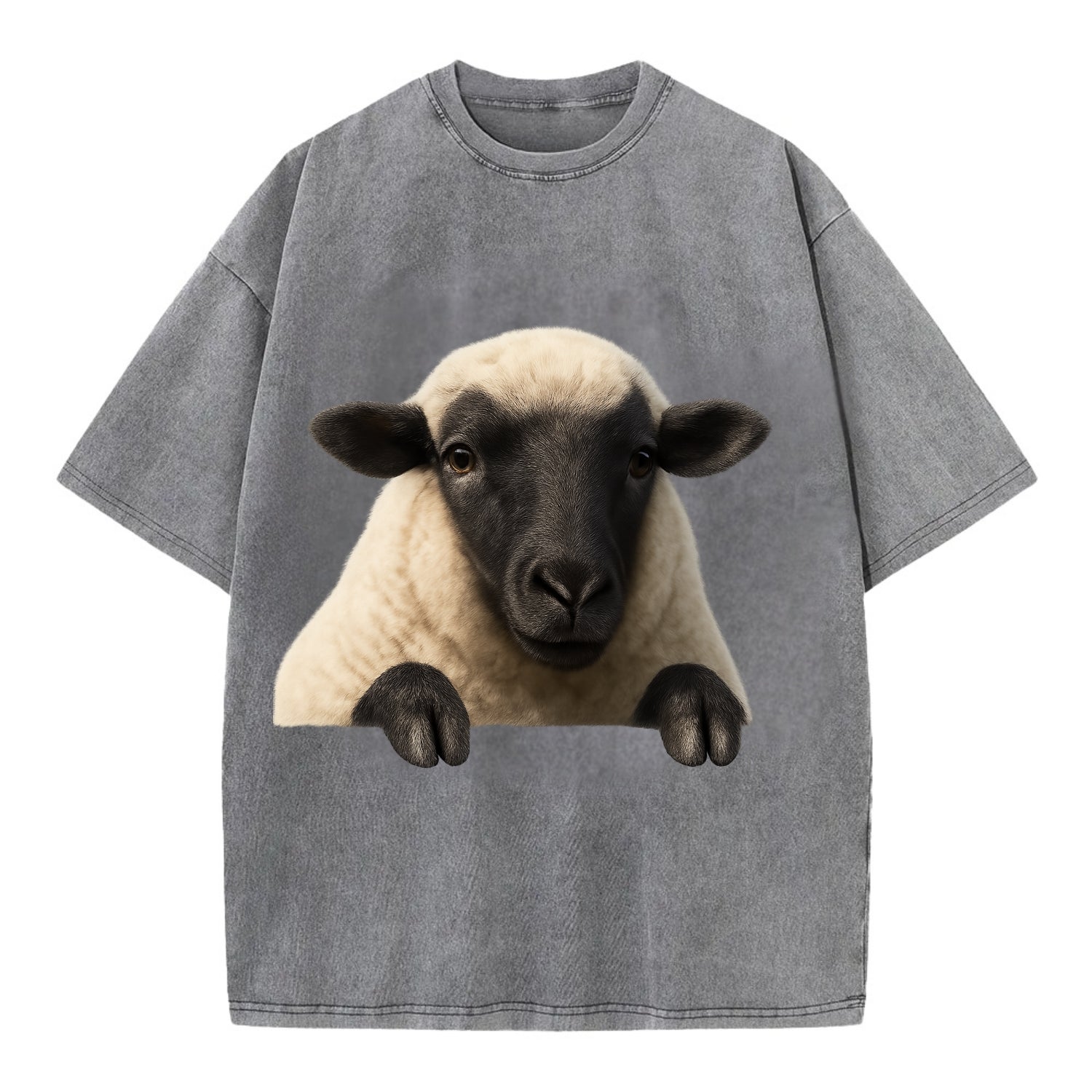 Sheep  - Vintage T-shirt - Grey