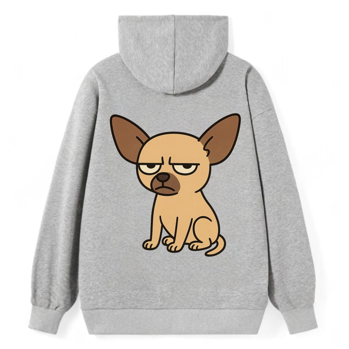 The Chihuahua Judging Silently - Classic Pullover Hoodie - Grey