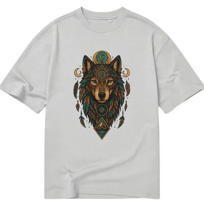 Retro 80s Wolf  - Classic T-shirt - Grey