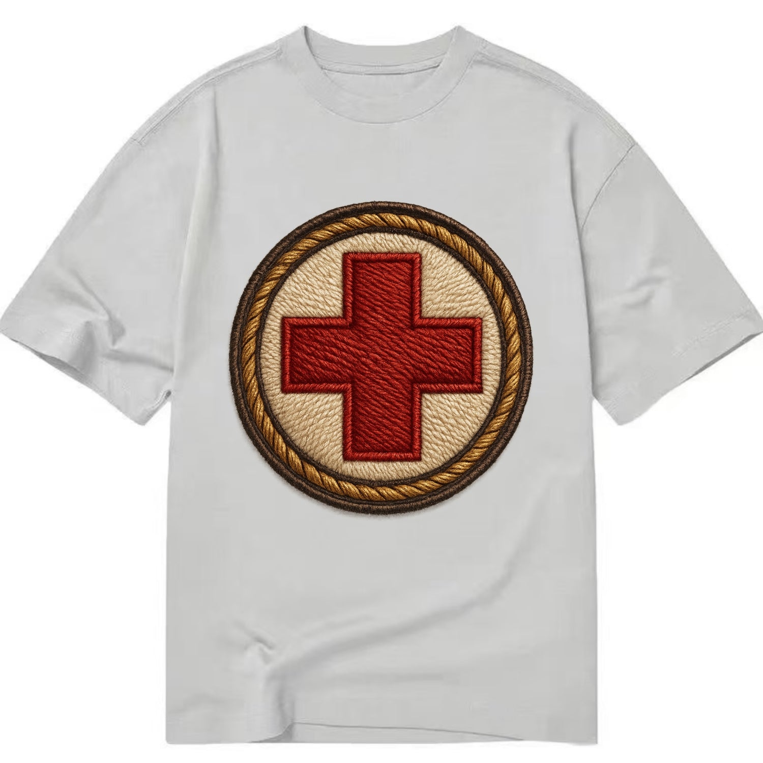 Medical Cross  - Classic T-shirt - Grey