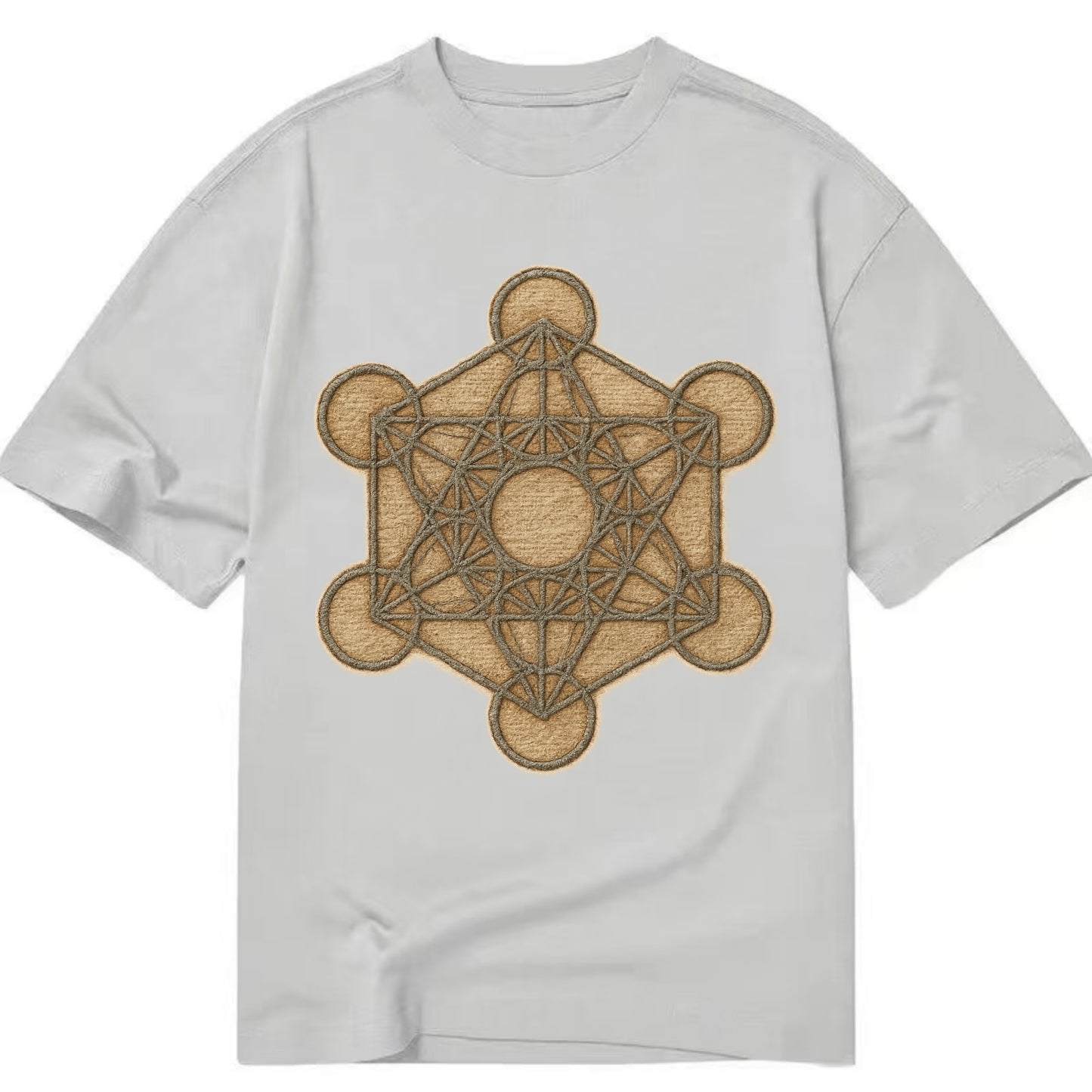 Metatron's Cube  - Classic T-shirt - Grey