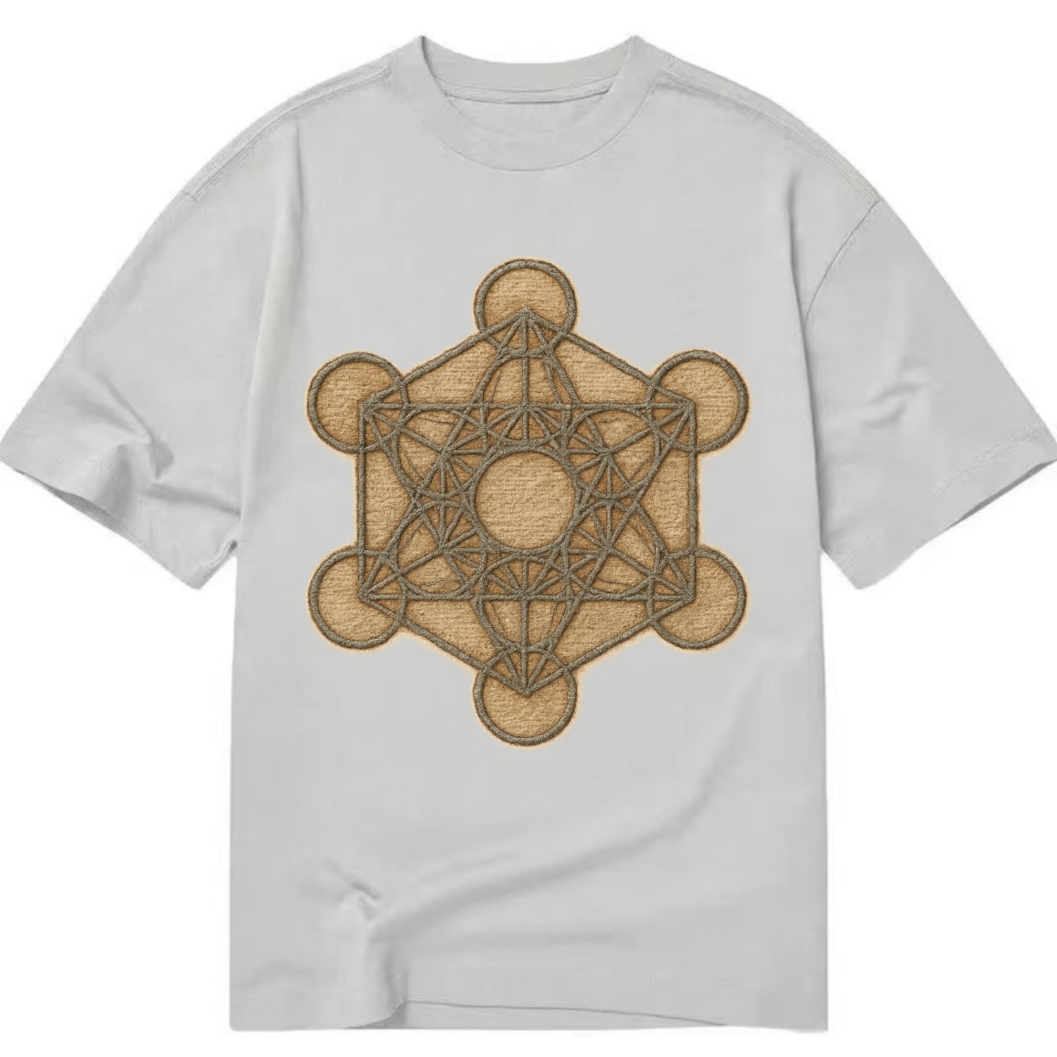 Metatron's Cube  - Classic T-shirt - Grey