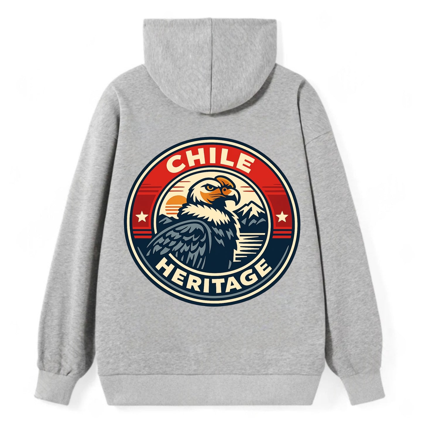 Andean Spirit Emblem - Classic Pullover Hoodie - Grey