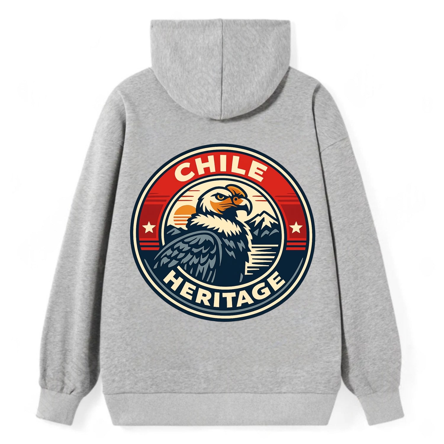 Andean Spirit Emblem - Classic Pullover Hoodie - Grey