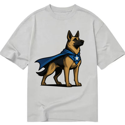 German Shepherd Patriotic Hero  - Classic T-shirt - Grey