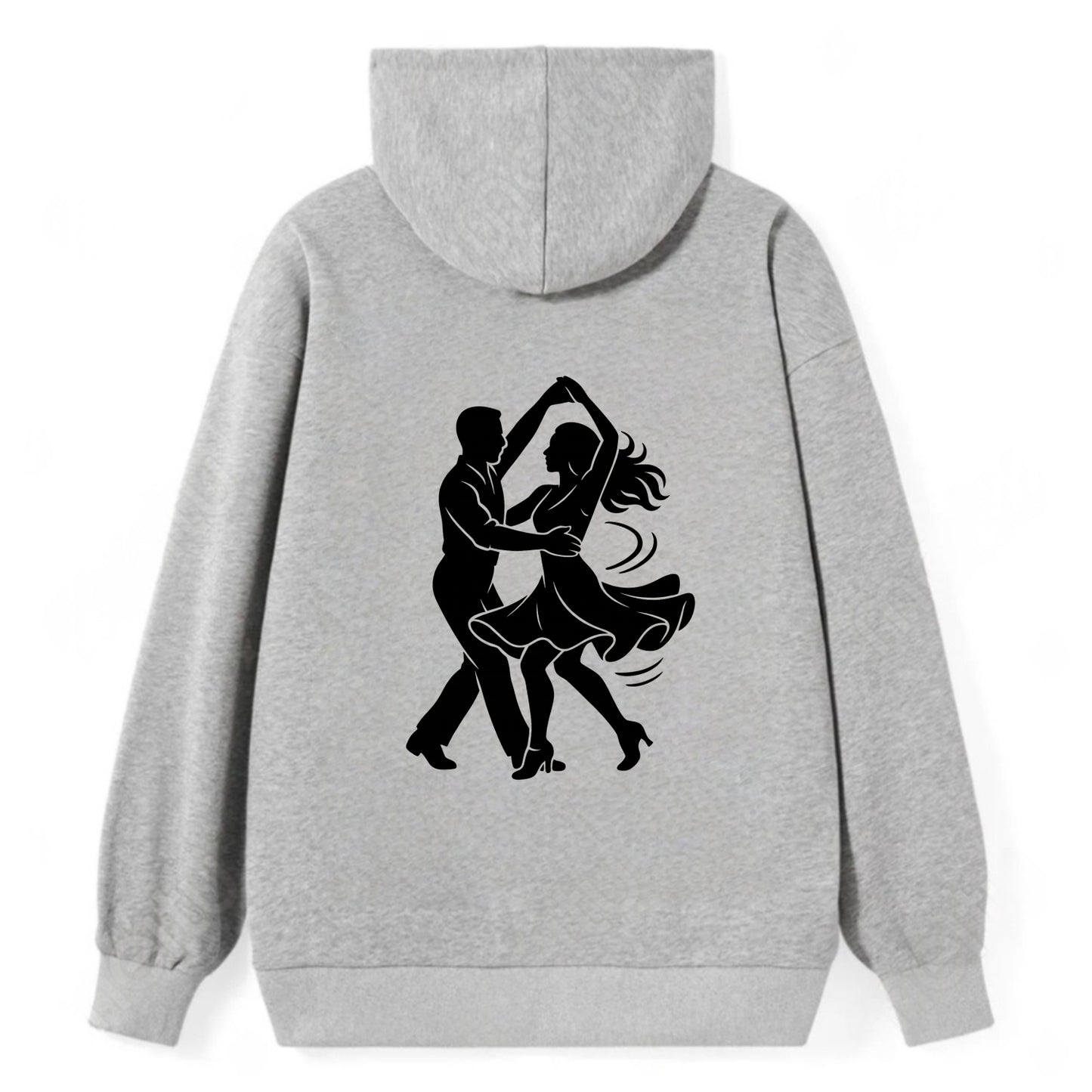 Salsa dancers spinning turn - Classic Pullover Hoodie - Grey