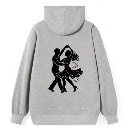 Salsa dancers spinning turn - Classic Pullover Hoodie - Grey