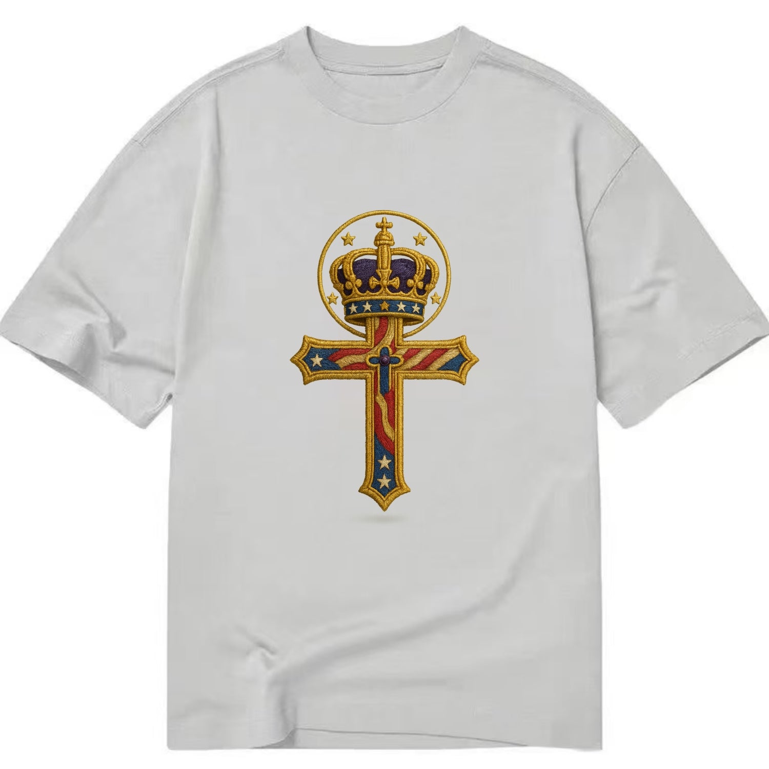 Cross and Crown  - Classic T-shirt - Grey