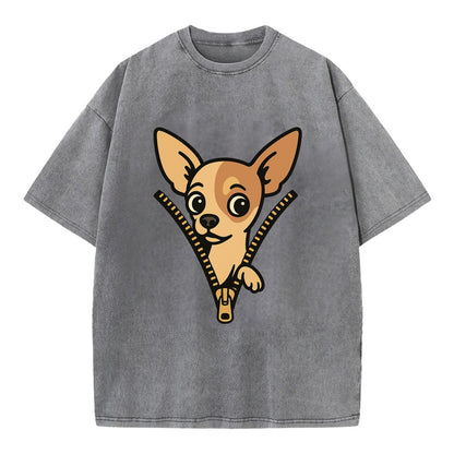 Chihuahua - Vintage T-shirt - Grey