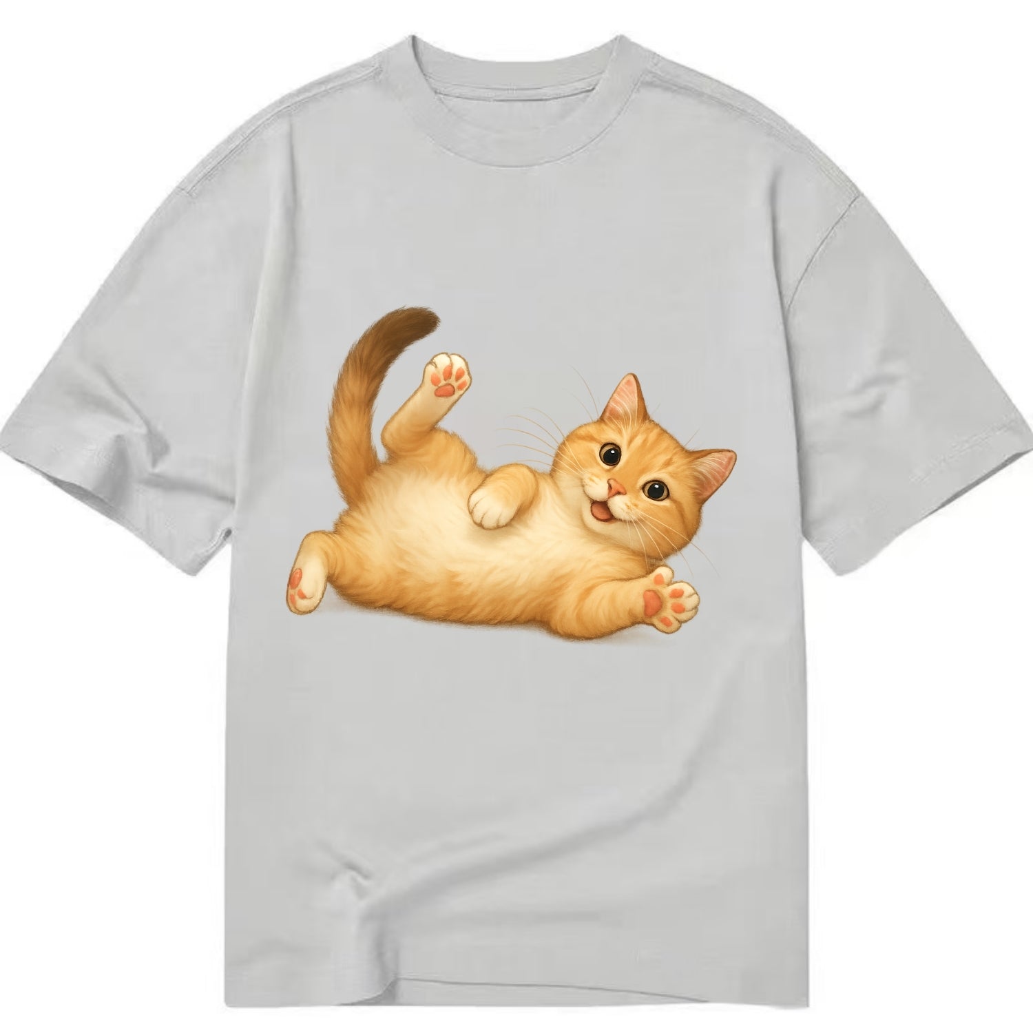 Therapy Cat  - Classic T-shirt - Grey