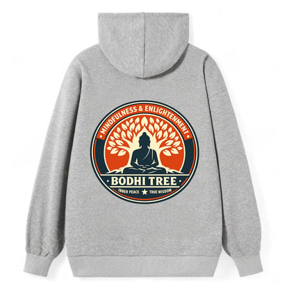 Zen Harmony Emblem - Classic Pullover Hoodie - Grey