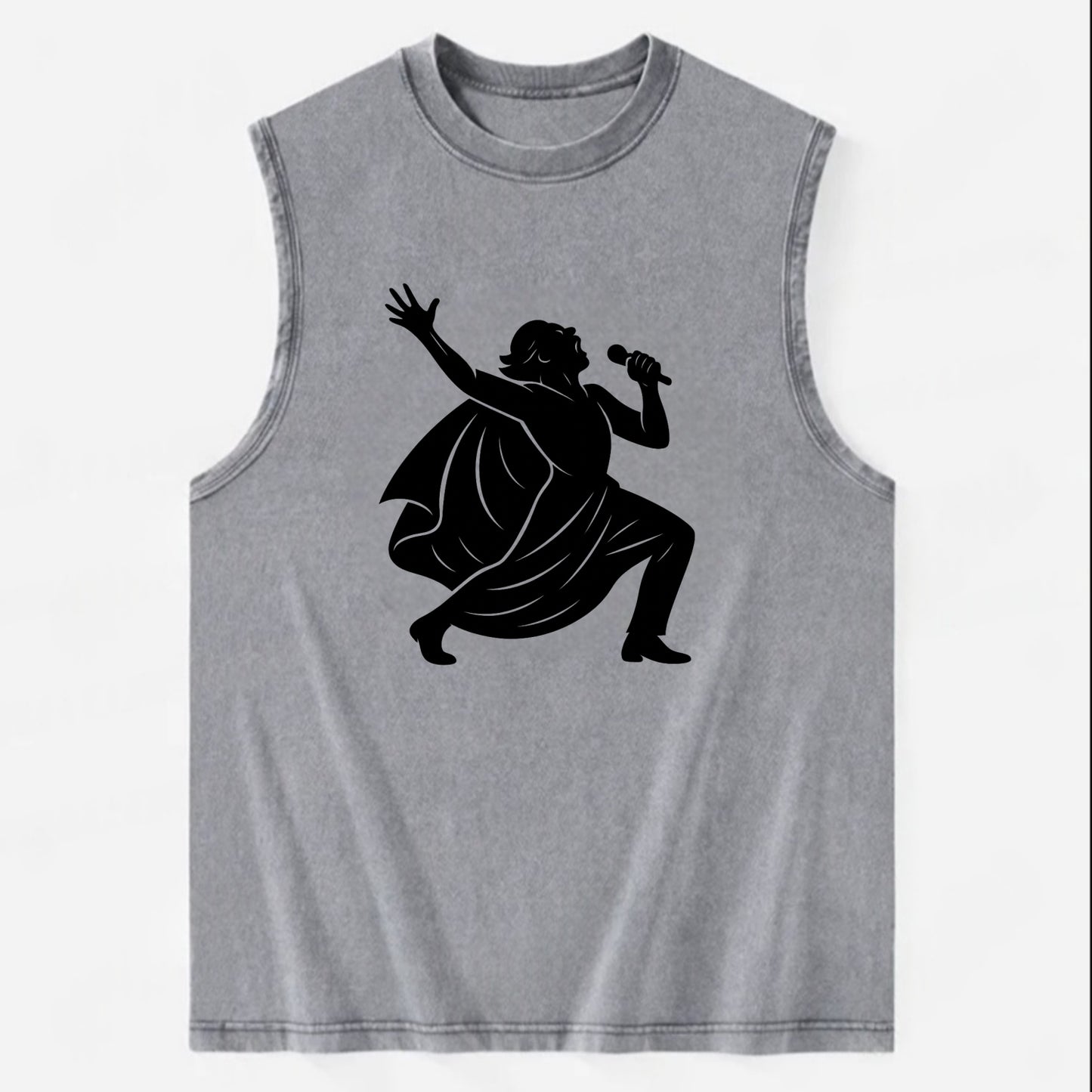Opera singer powerful finale - Vintage Washed Tank - Grey