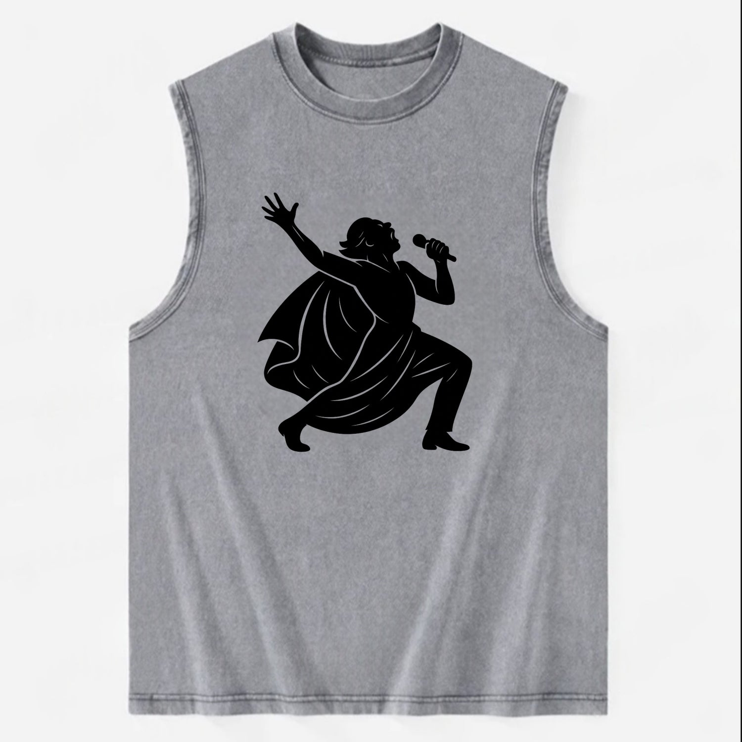 Opera singer powerful finale - Vintage Washed Tank - Grey