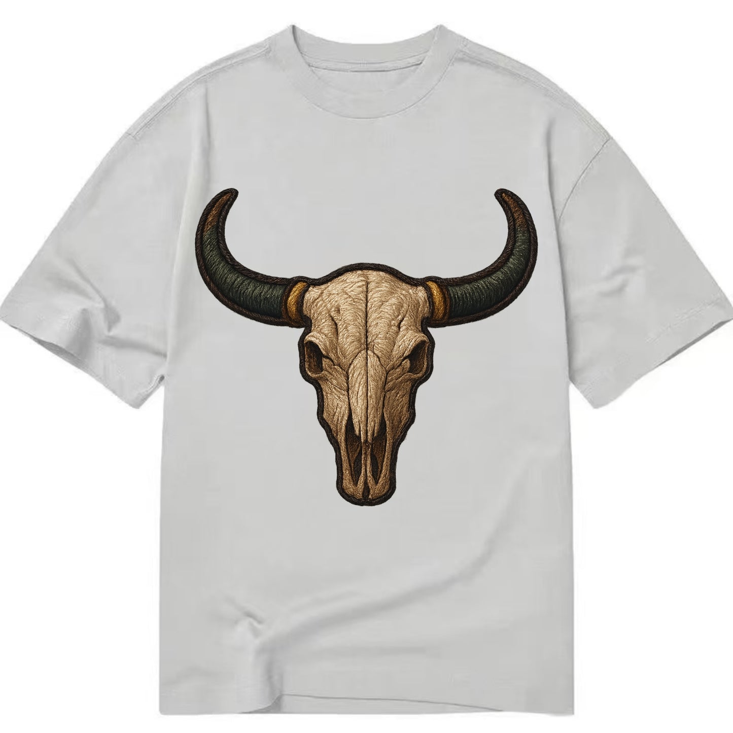 Bull Skull  - Classic T-shirt - Grey