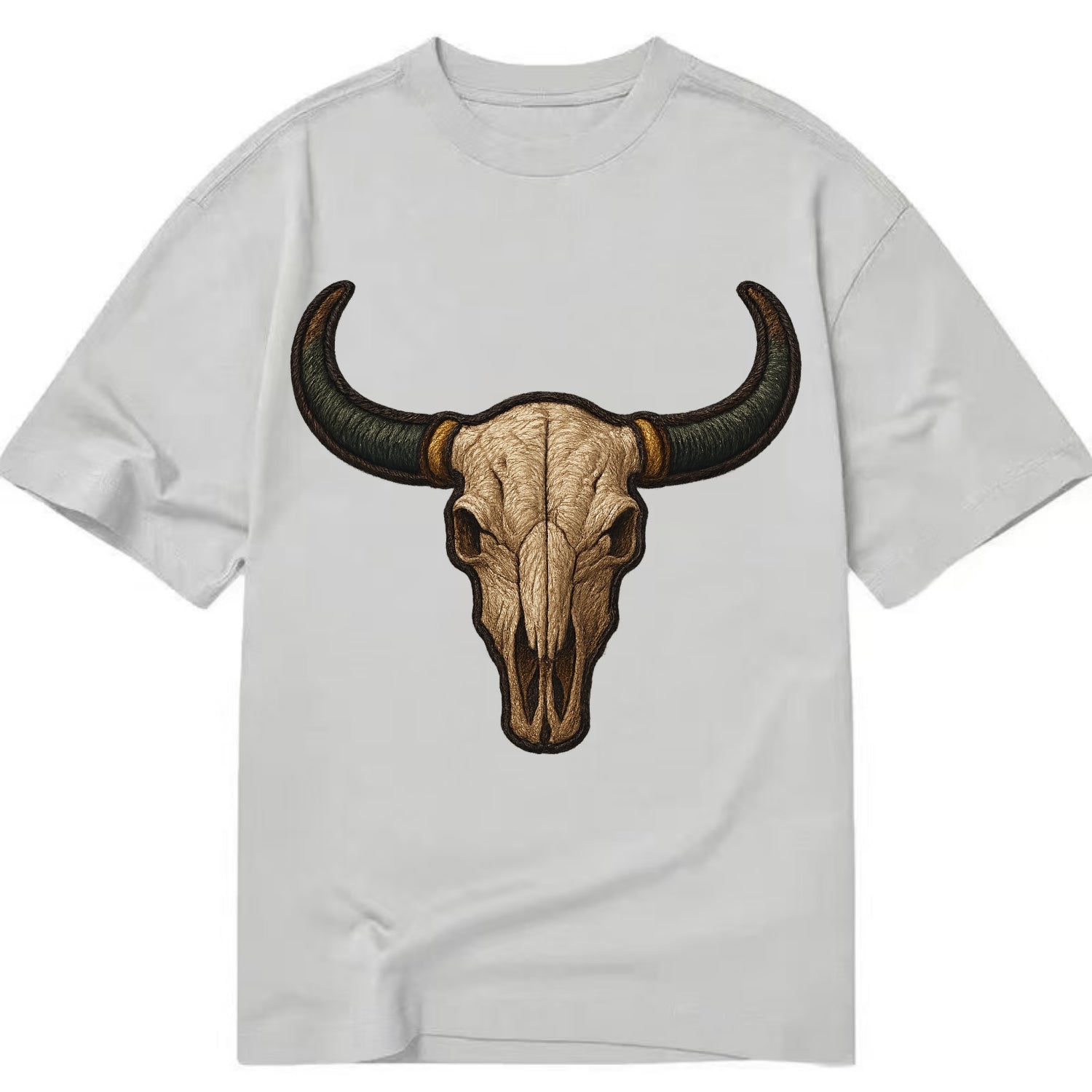 Bull Skull  - Classic T-shirt - Grey