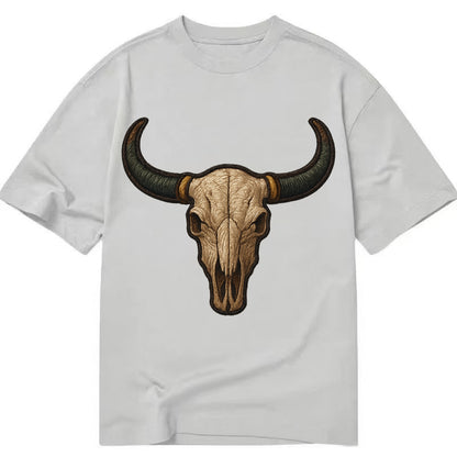 Bull Skull  - Classic T-shirt - Grey