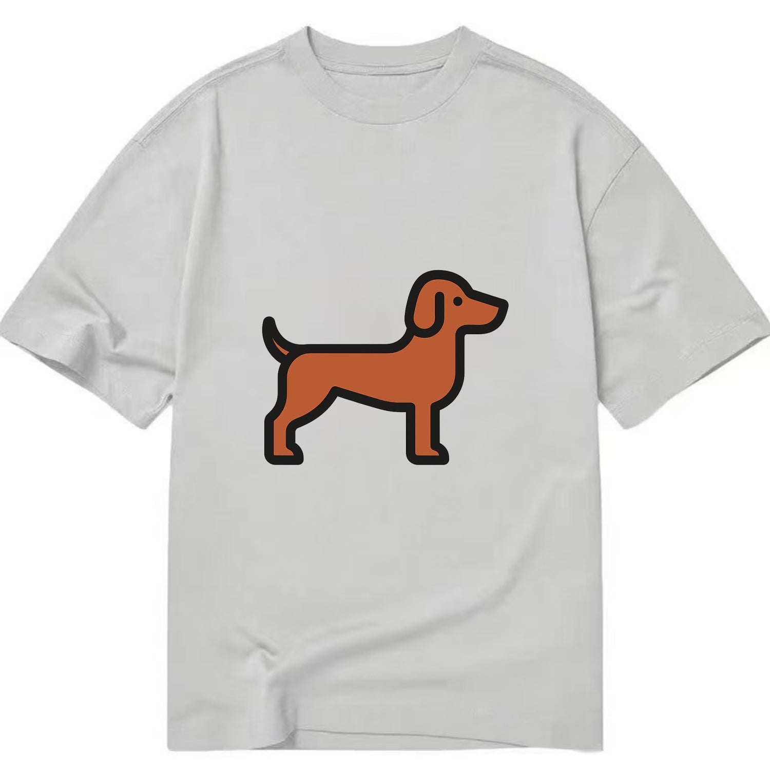 Vizsla - Rust colored flat side profile - Classic T-shirt - Grey
