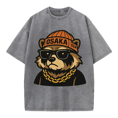 Osaka Tanuki - Vintage T-shirt - Grey