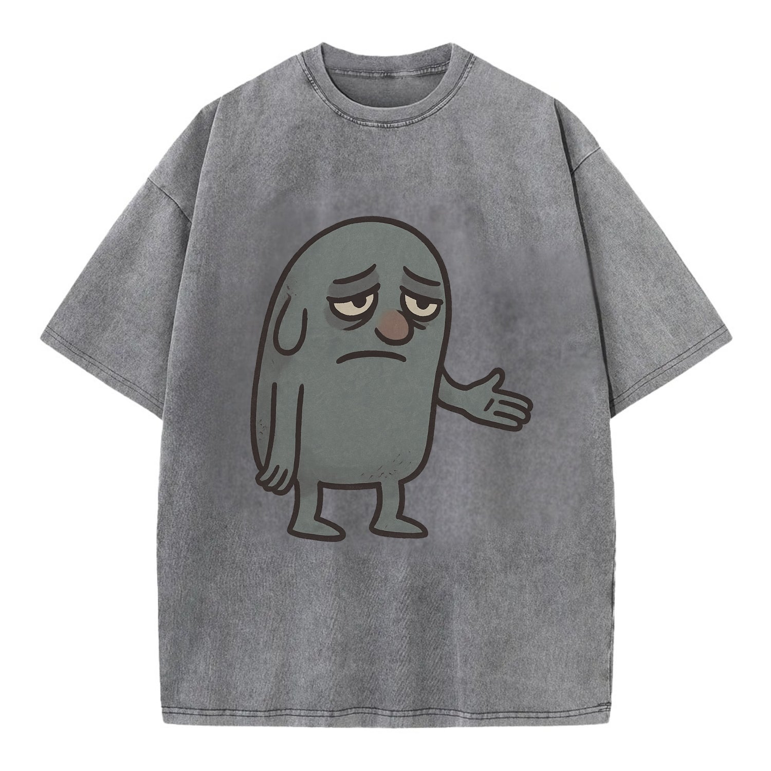 FOLLOWERS ARE GHOSTS | Transparent crowd following nobody - Vintage T-shirt - Grey