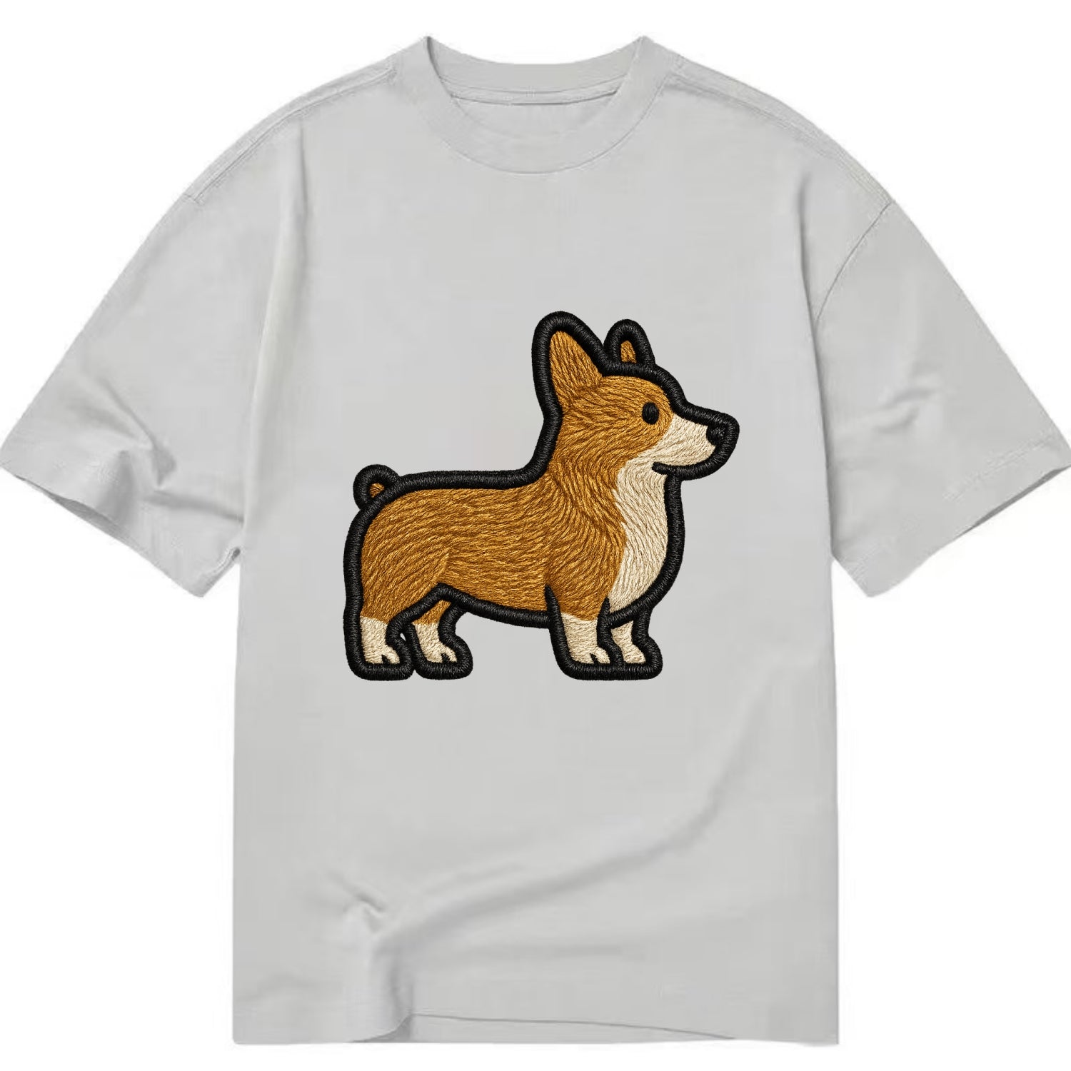 Pembroke Welsh Corgi - Trendy minimal sh - Classic T-shirt - Grey