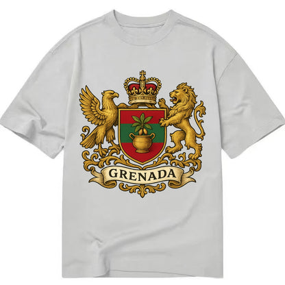 Grenada Heritage Badge  - Classic T-shirt - Grey