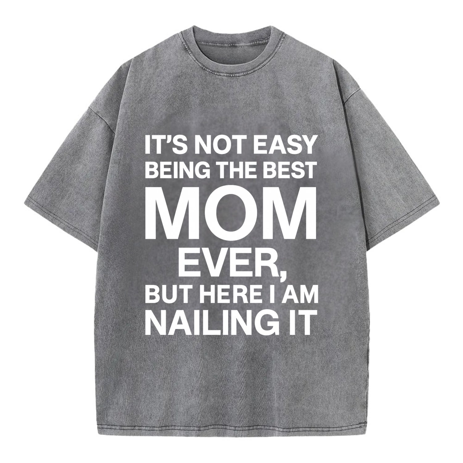 It's not easy being the best HUSBAND ever, but here I am nailing it - Vintage T-shirt - Grey