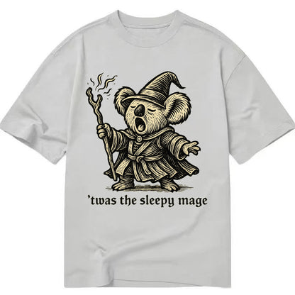 Koala Sleepy Mage  - Classic T-shirt - Grey
