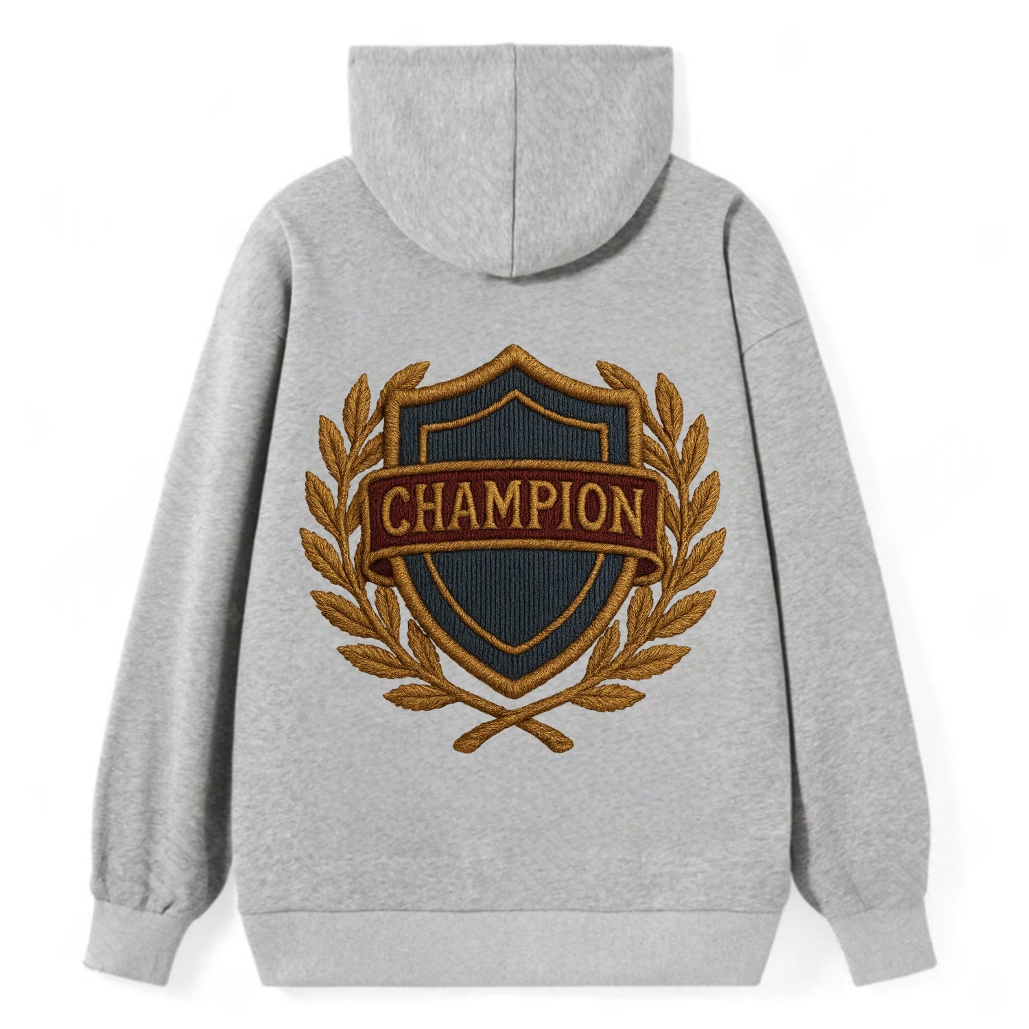 Champion Shield  - Classic Pullover Hoodie - Grey