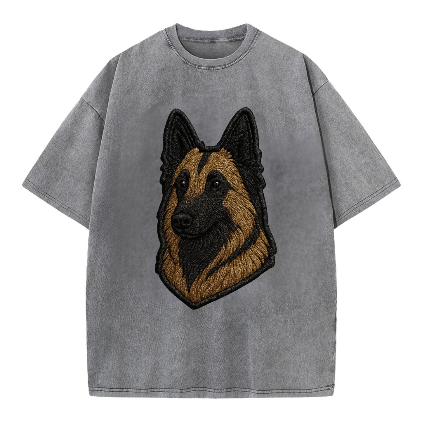Belgian Tervuren - Trendy shepherd desig - Vintage T-shirt - Grey