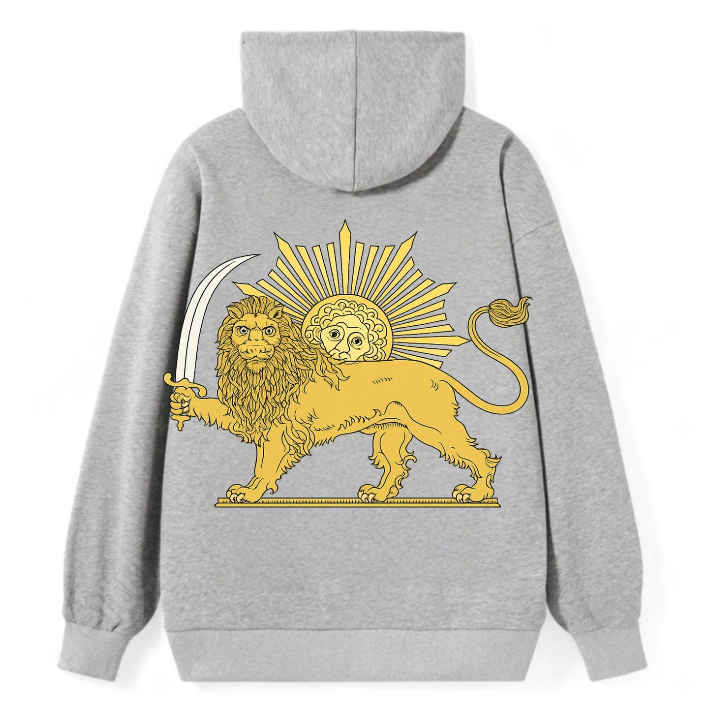 Shir O Khorshid - Classic Pullover Hoodie - Grey