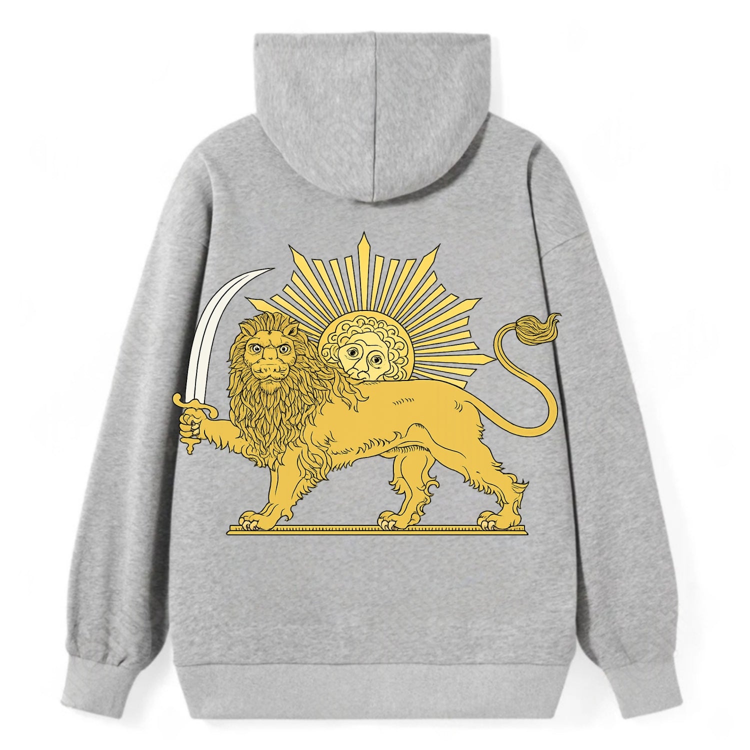 Shir O Khorshid - Classic Pullover Hoodie - Grey