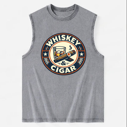 Sophisticated Spirits Emblem - Vintage Washed Tank - Grey