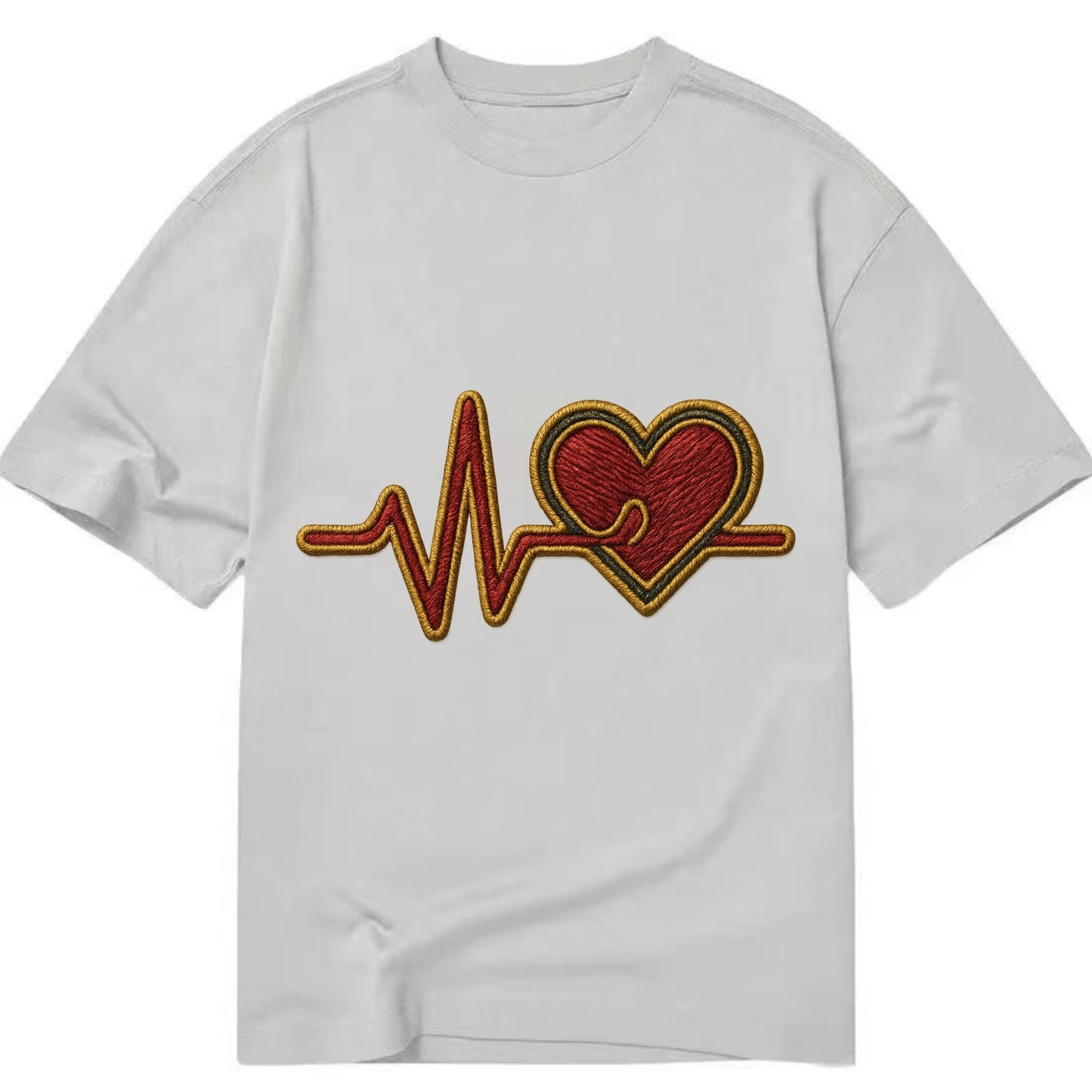 Heartbeat Line  - Classic T-shirt - Grey