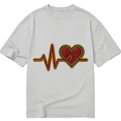 Heartbeat Line  - Classic T-shirt - Grey