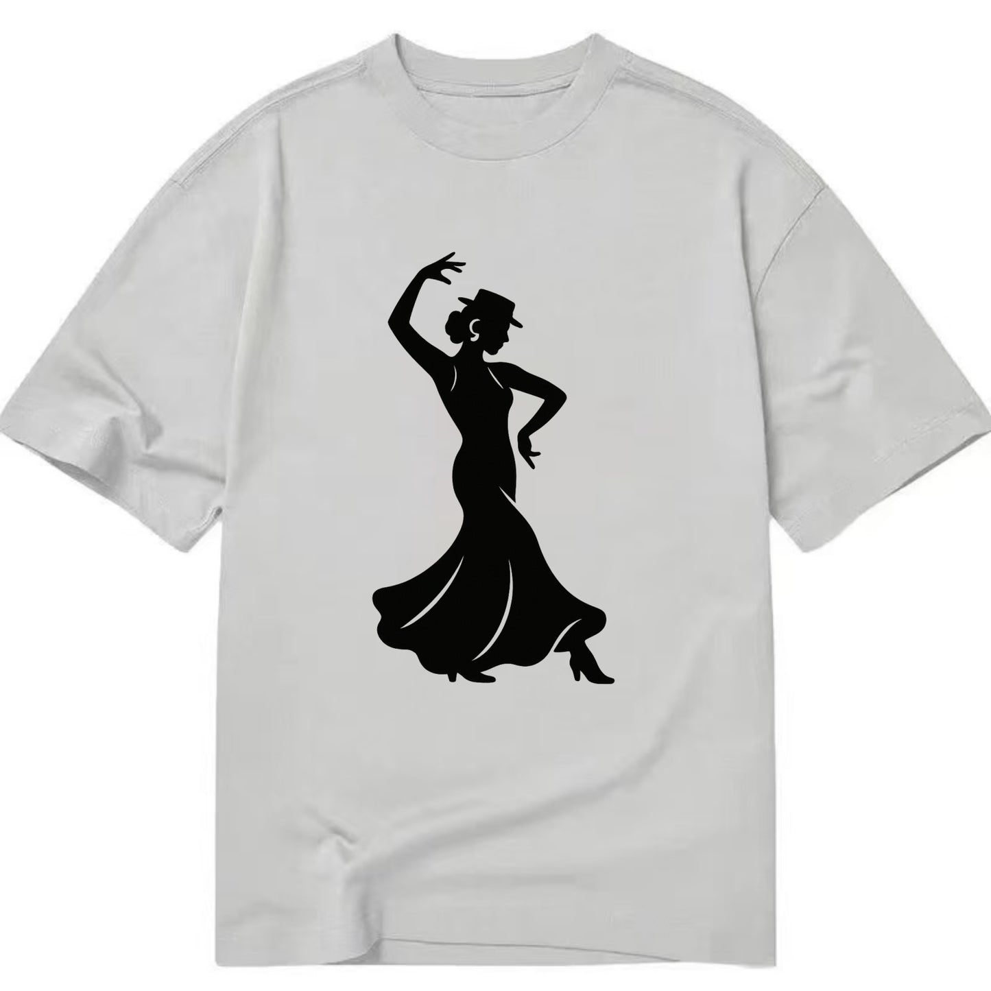 Flamenco dancer passionate stance - Classic T-shirt - Grey