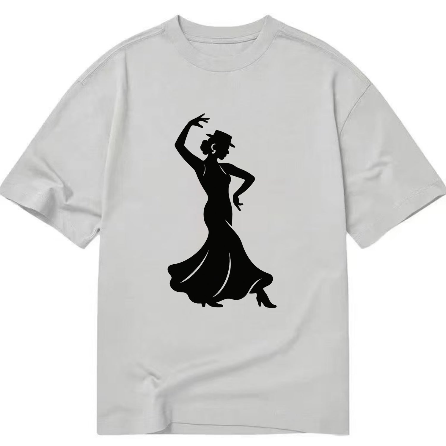 Flamenco dancer passionate stance - Classic T-shirt - Grey