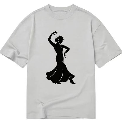 Flamenco dancer passionate stance - Classic T-shirt - Grey