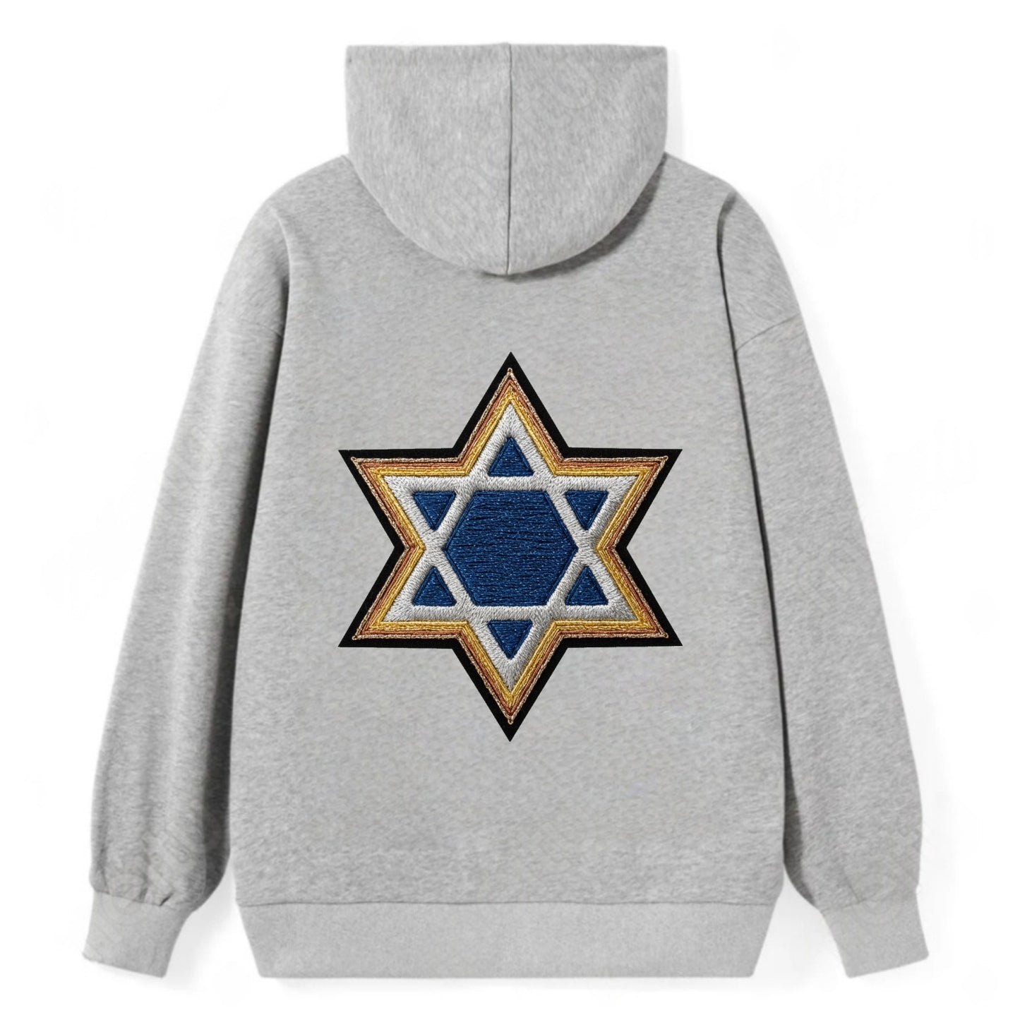 Star of David - Classic Pullover Hoodie - Grey