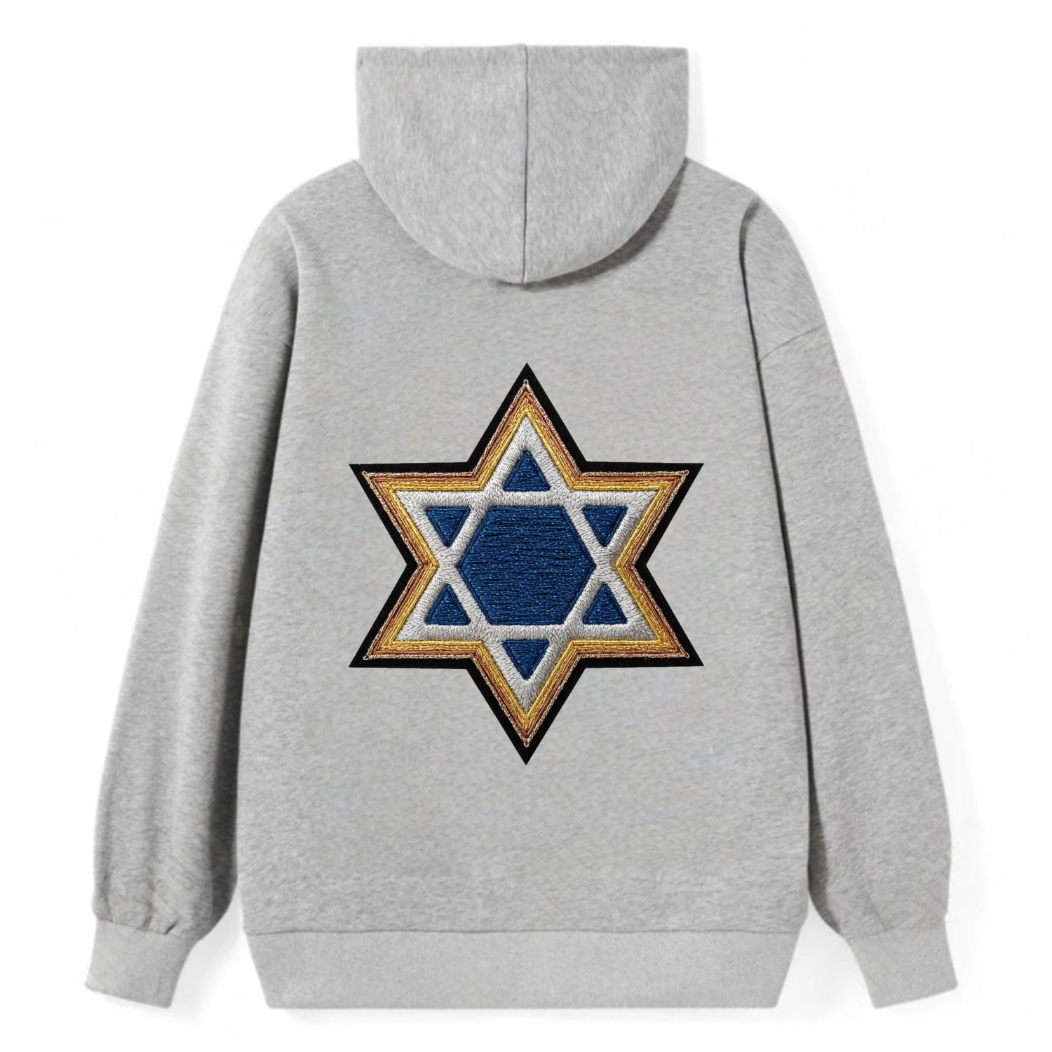Star of David - Classic Pullover Hoodie - Grey