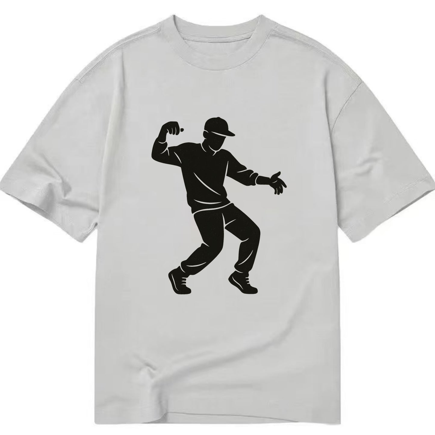 Hip-hop dancer popping and locking - Classic T-shirt - Grey