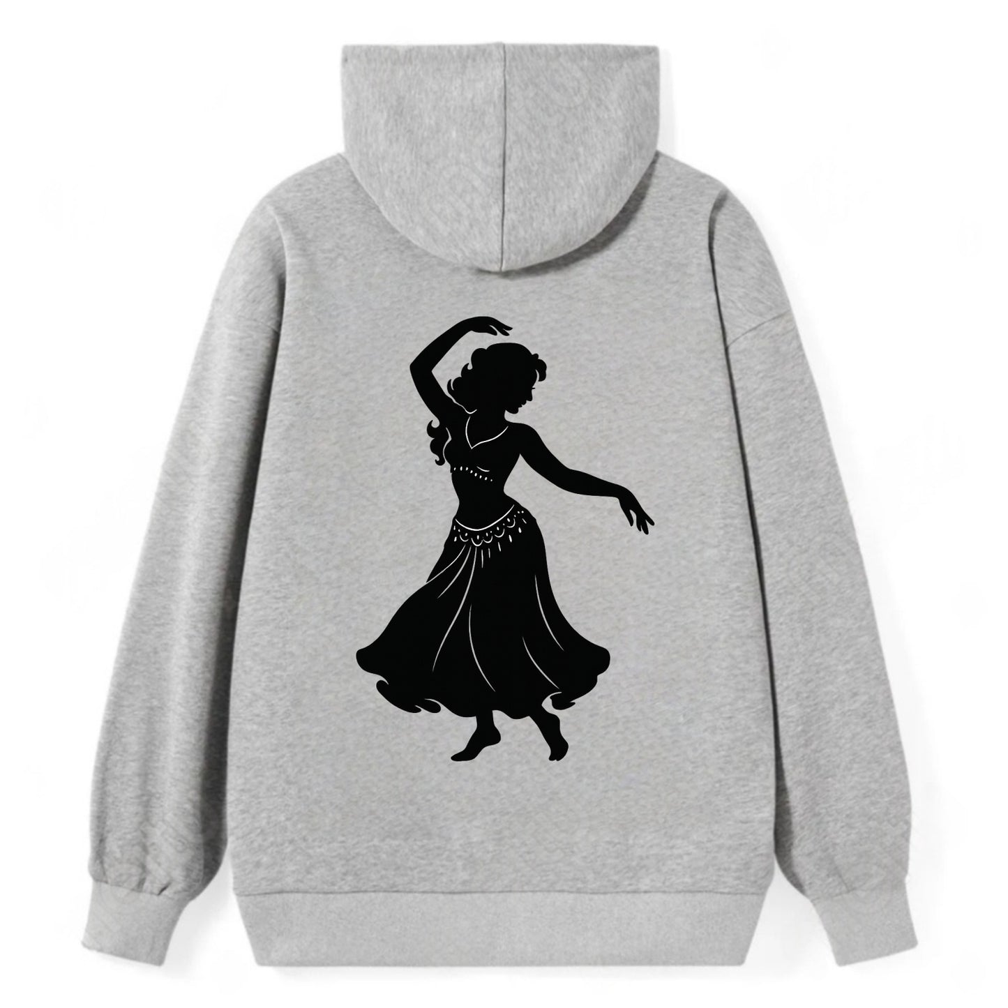Belly dancer graceful gesture - Classic Pullover Hoodie - Grey