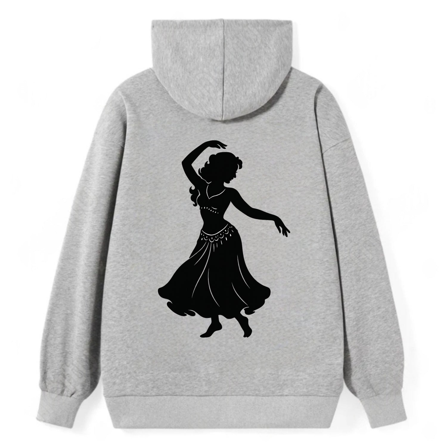 Belly dancer graceful gesture - Classic Pullover Hoodie - Grey