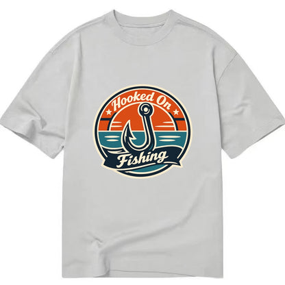 Angler's Emblem of Passion - Classic T-shirt - Grey