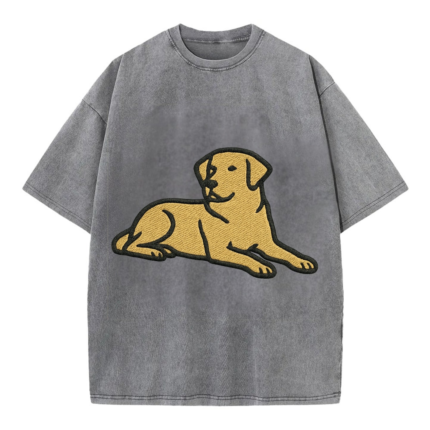 Labrador Retriever - Yellow lab relaxed Vintage T-shirt - Grey