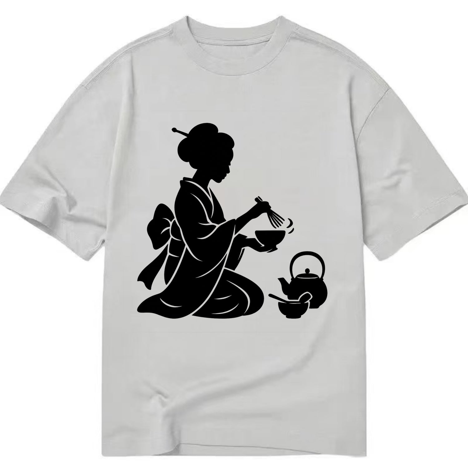Geisha traditional tea ceremony - Classic T-shirt - Grey