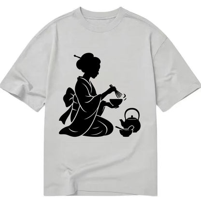Geisha traditional tea ceremony - Classic T-shirt - Grey