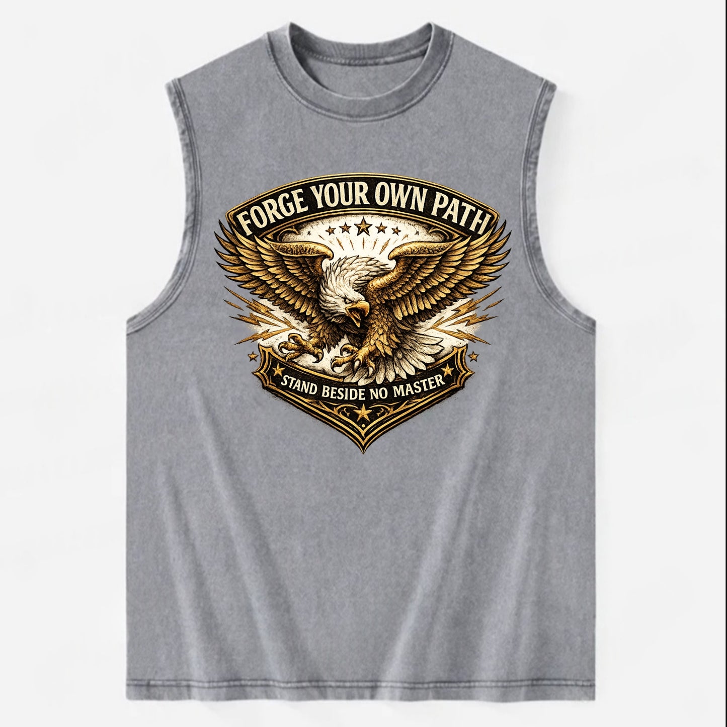 Forge Your Own Path - Vintage Washed Tank - Grey