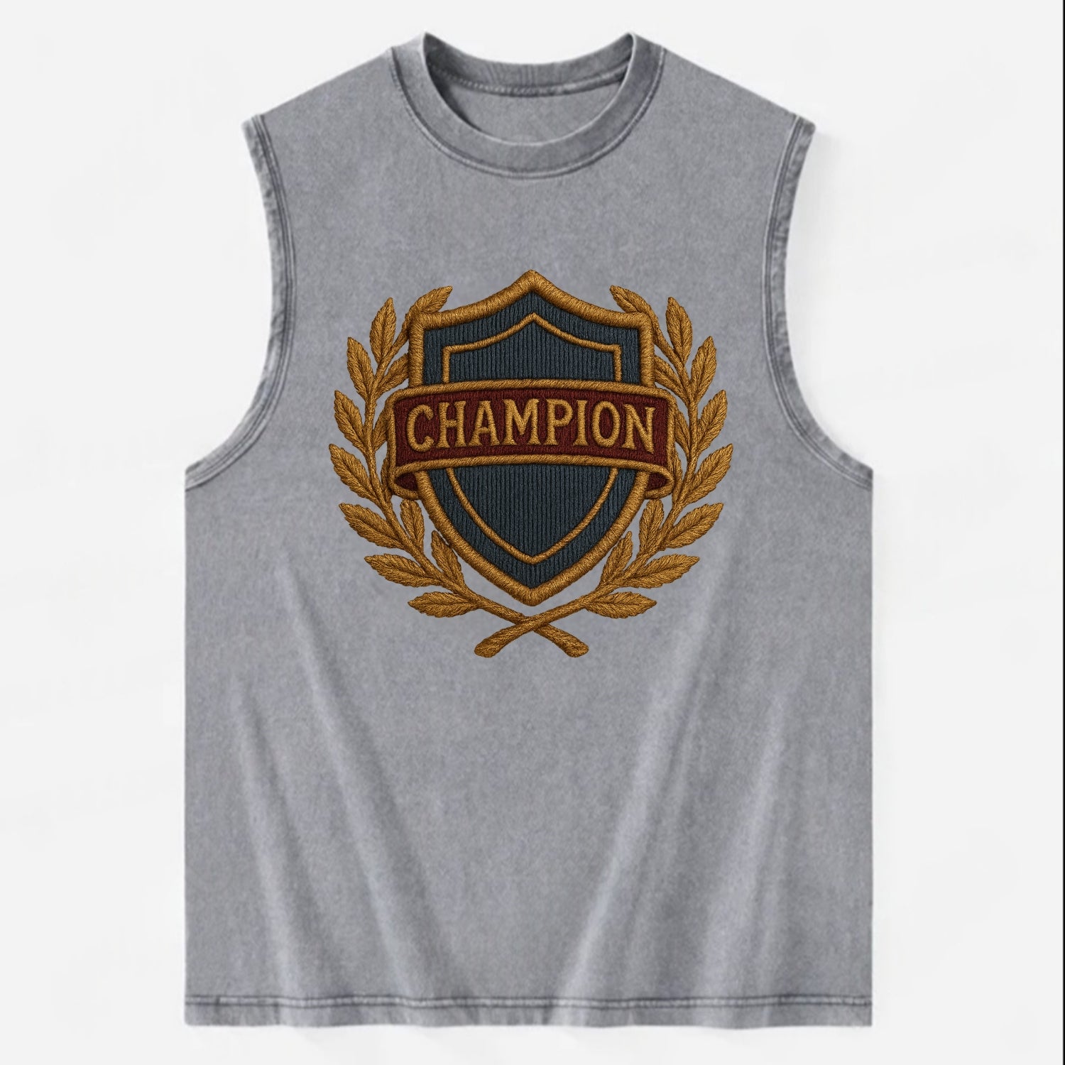 Champion Shield  - Vintage Washed Tank - Grey