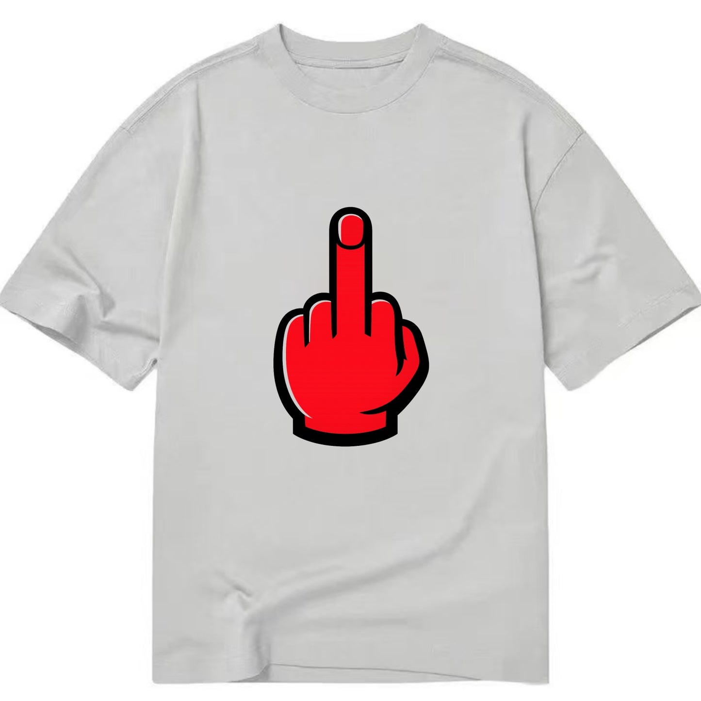 Bold Defiance Icon - Classic T-shirt - Grey